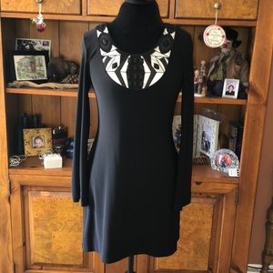 WHBM Black Long Sleeved Dress